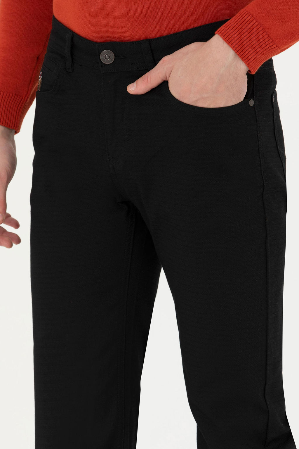 U. S. Polo Assn / Мужские черные брюки из плотной ткани - U.s. polo assn фото 19