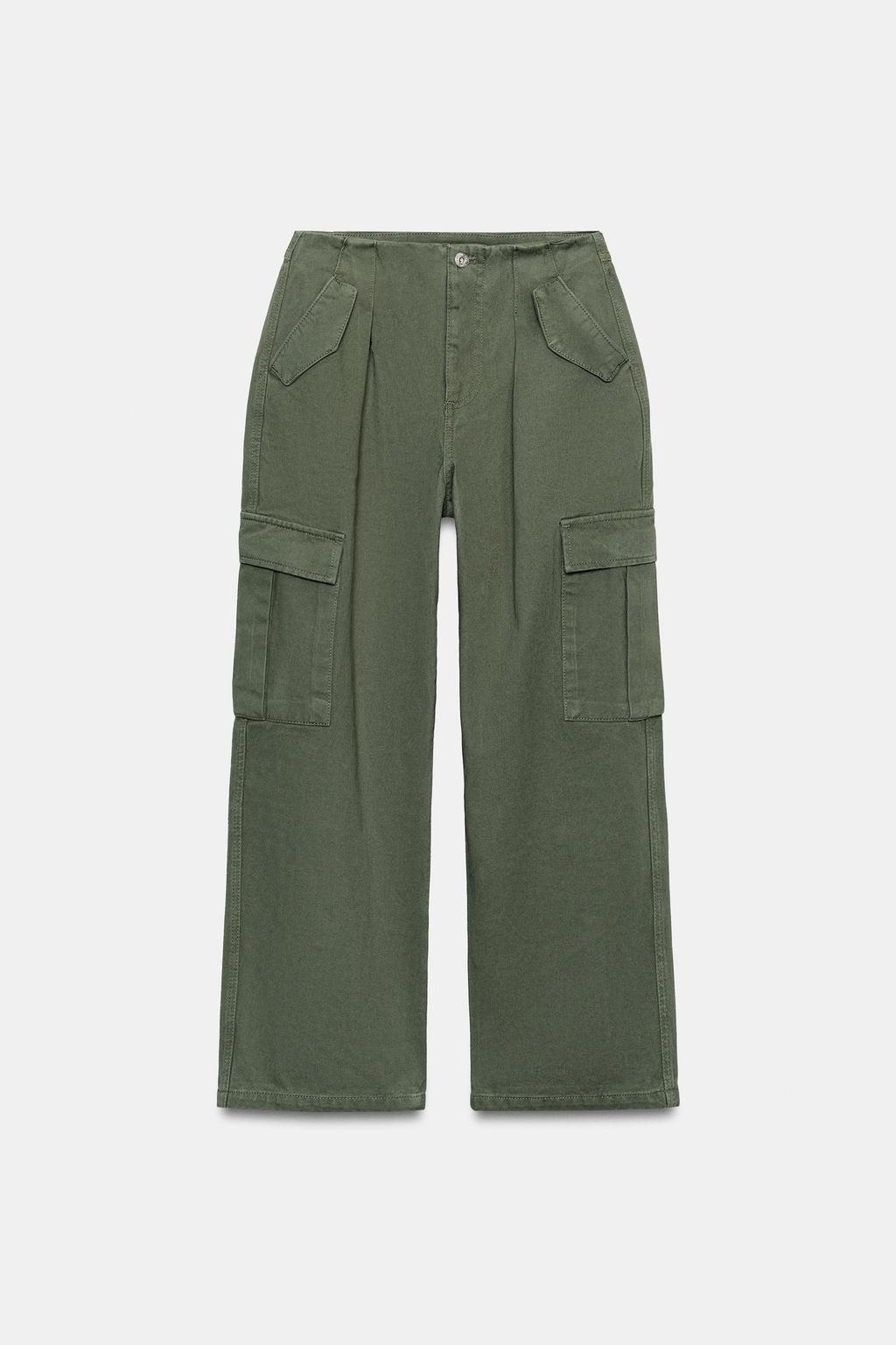 JEANS Z1975 CARGO TIRO MEDIO / Khaki - Zara фото 8