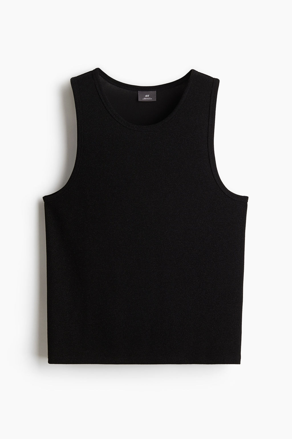 Camiseta metalizada sin mangas Regular Fit - H&m фото 3