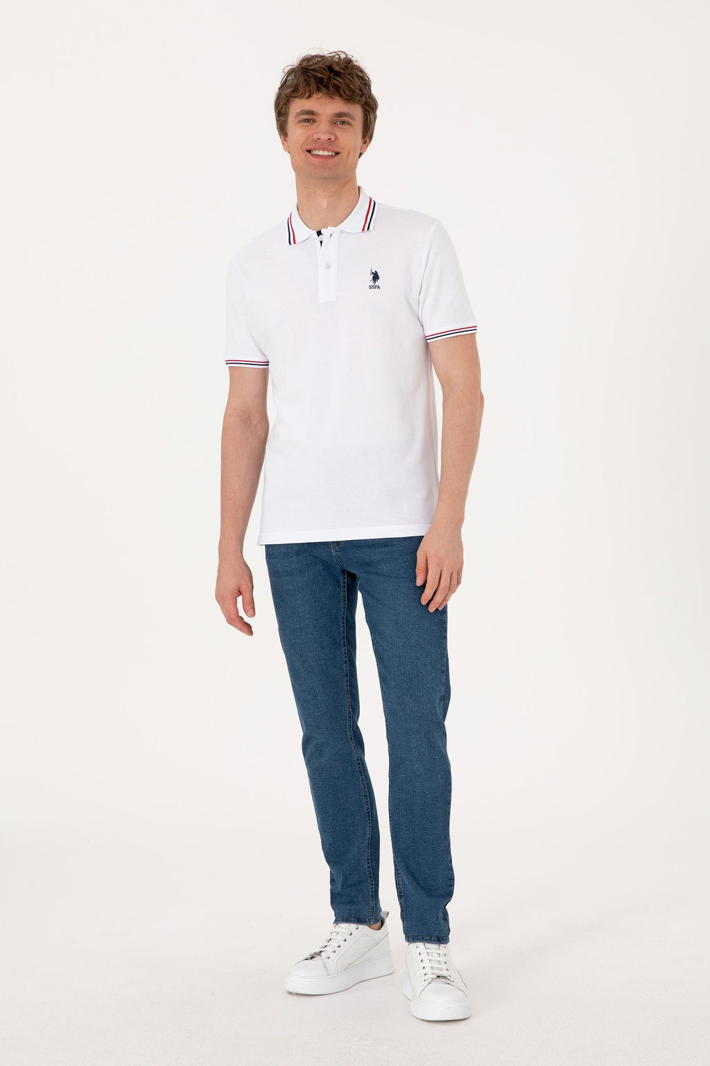 Erkek Beyaz Basic Ti__rt Sepette S_rpriz _ndirim - U.s. polo assn фото 4