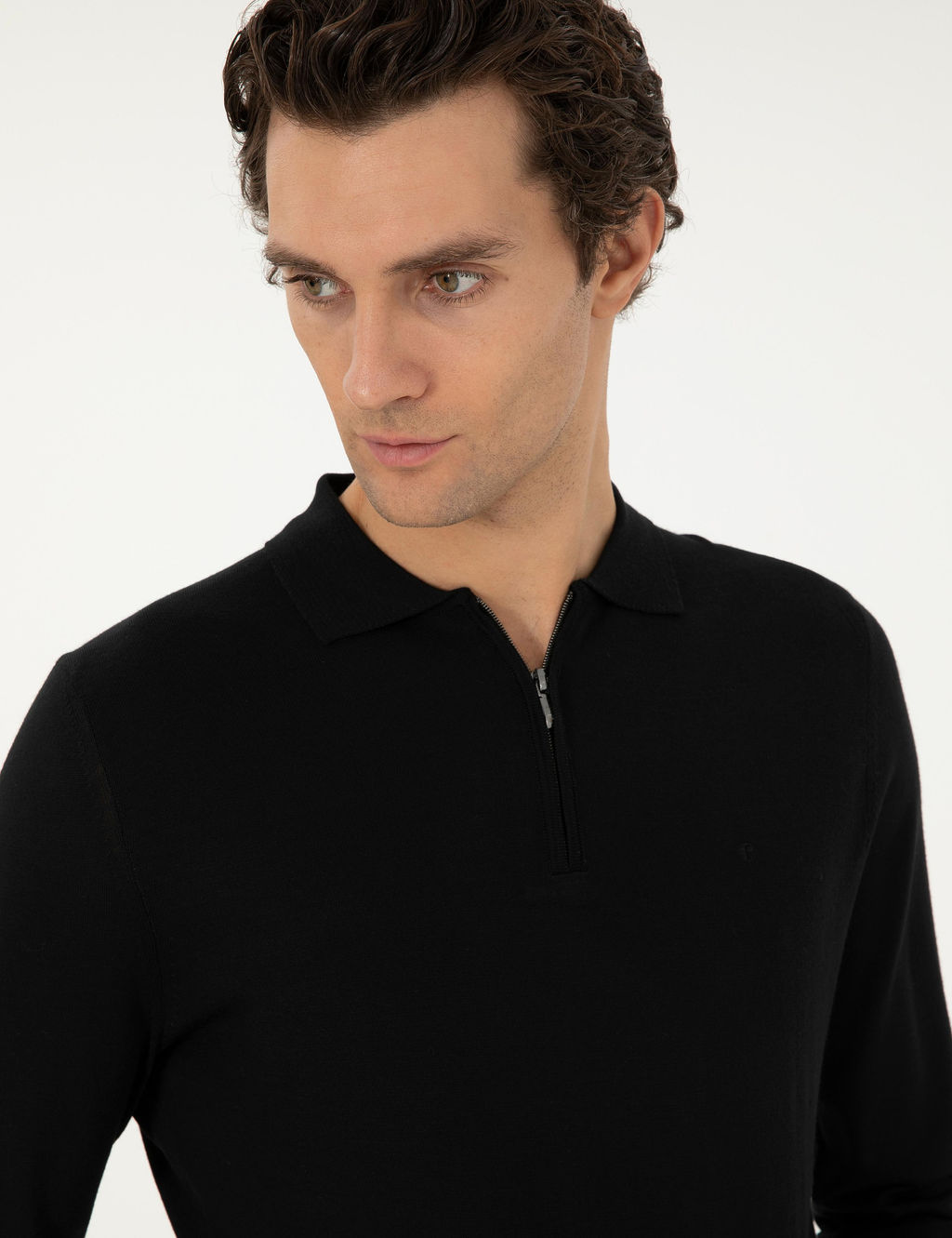 Черный базовый свитер обычного кроя - Cacharel фото 2