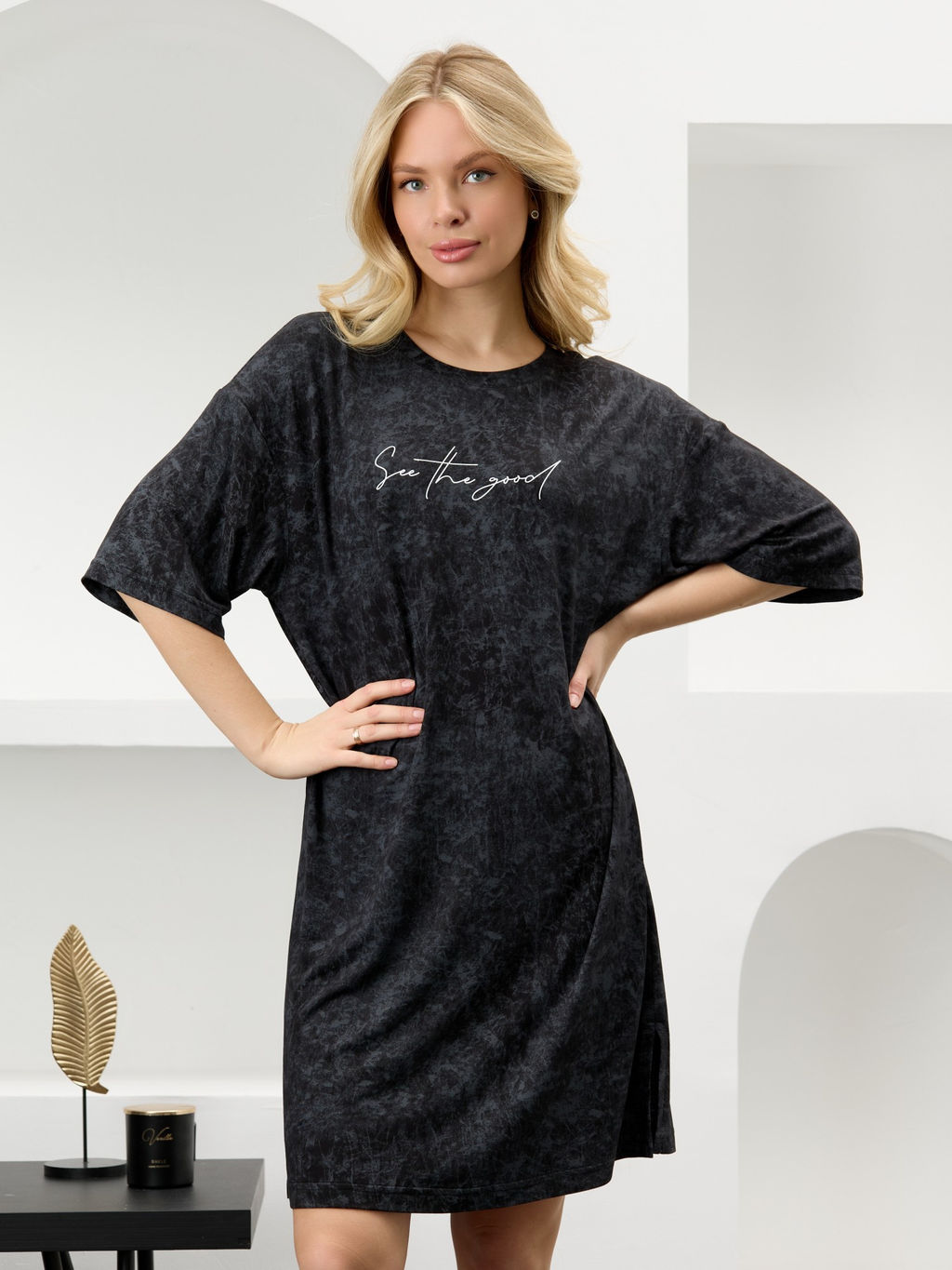 Туника Миэла-1 из вискозы с эффектом варенка VIOTEX - Виотекс фото 43