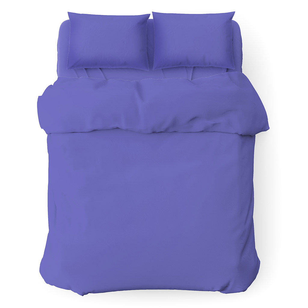 Пододеяльник 2-х спальный на пуговицах "Ночная фиалка" 175х215см, сатин 135г/м2, хлопок 100%, упаковка "классическая" ПВХ 28х41см, "Домашняя мода" (Россия)