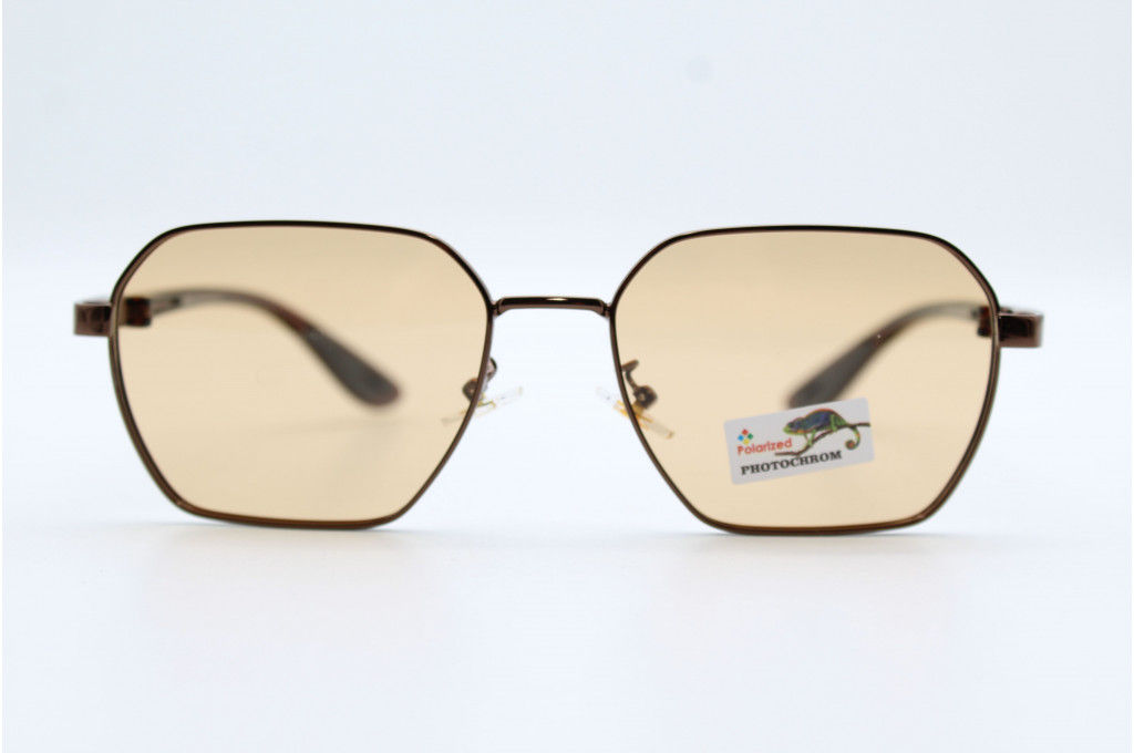 Солнцезащитные очки POMILED (Polarized) (хамелеон,пластик) 08807 52-16-141 С10-52 с мешочком  фото 2