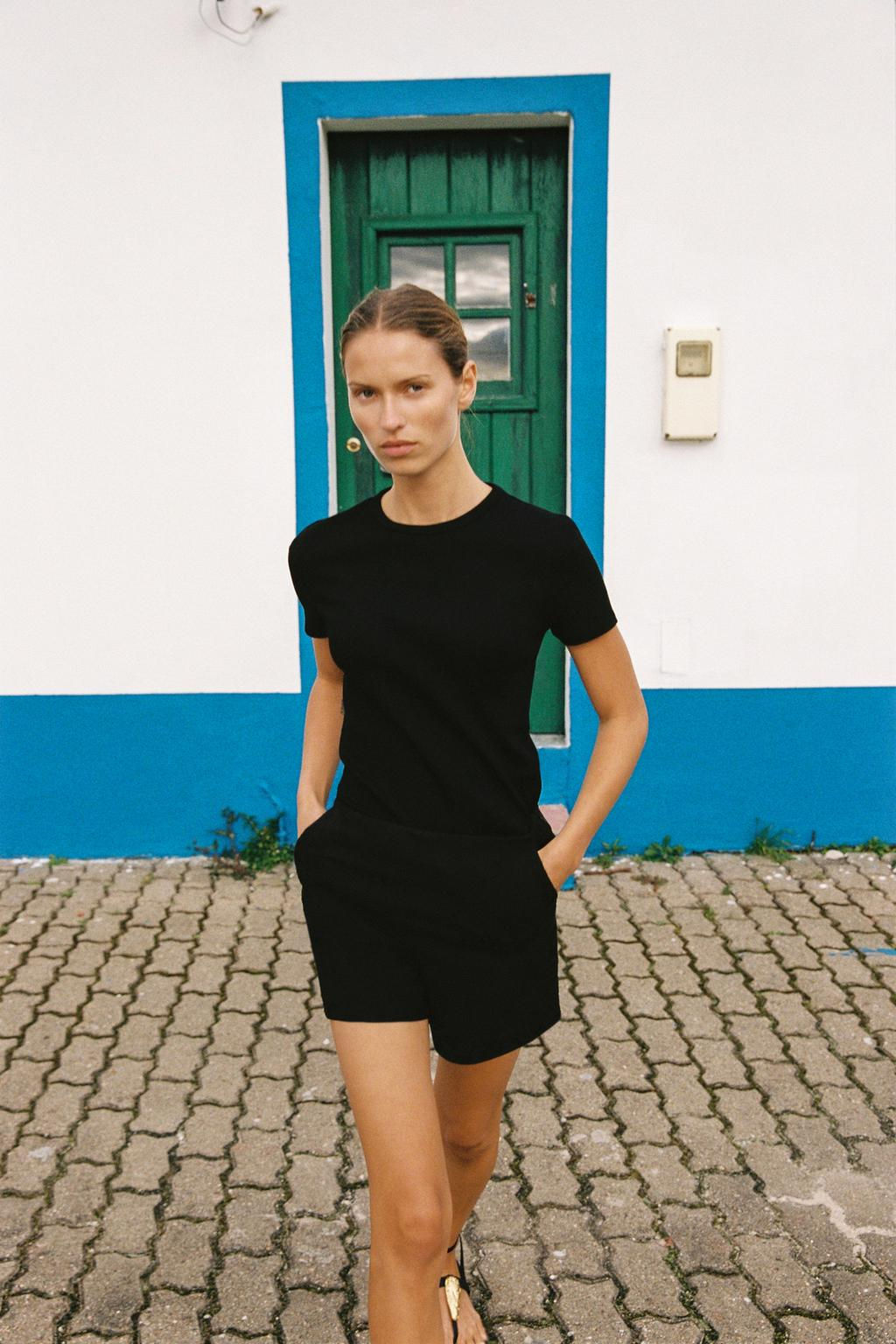 HIGH-WAIST BERMUDA SHORTS - Zara фото 9