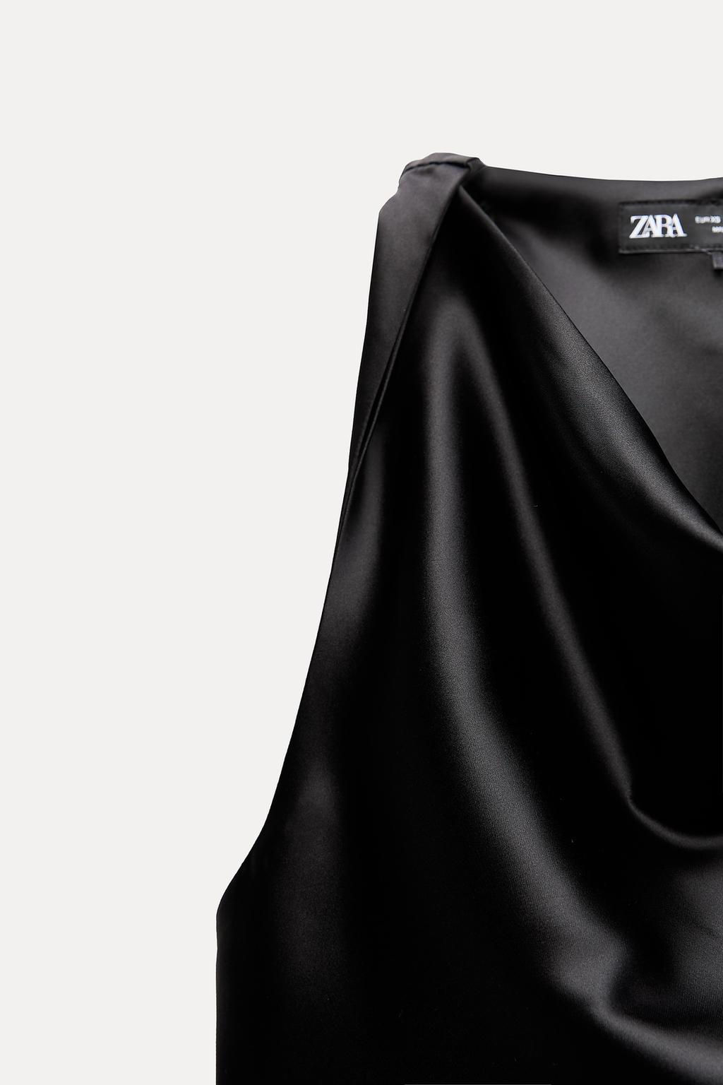 SATIN MIDI DRESS - Zara фото 5