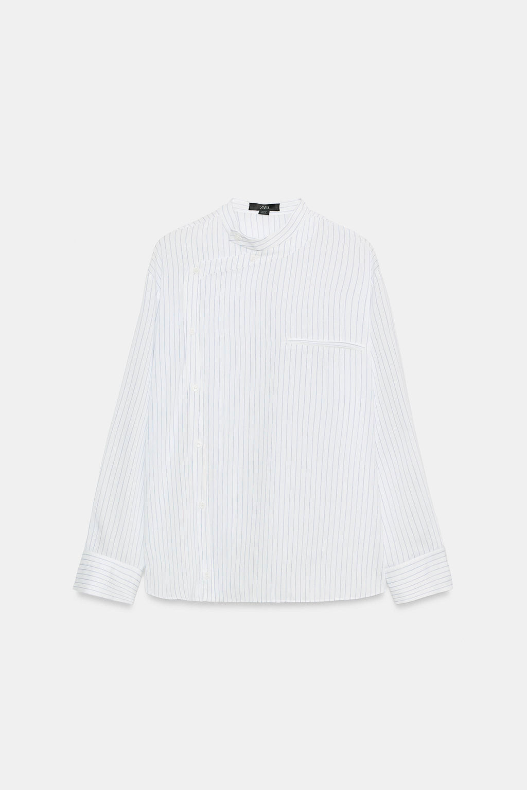 CAMISA PECHERA ZW COLLECTION / Blanco / Marino - Zara фото 3
