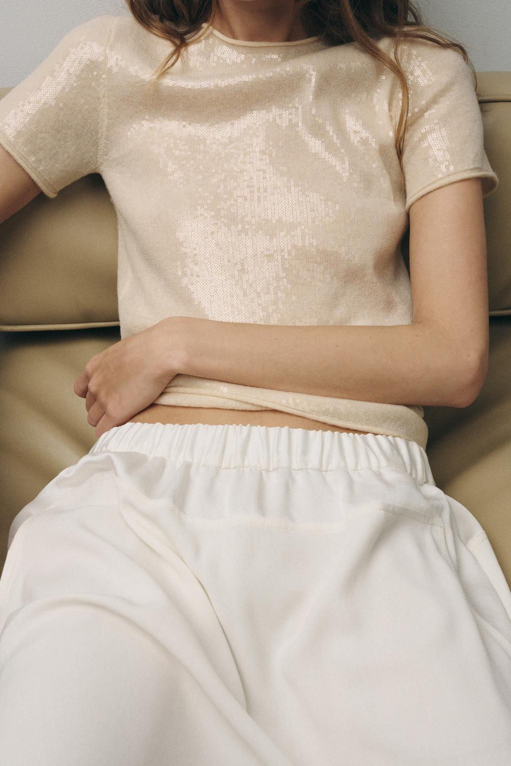 SEQUIN KNIT SWEATER - Zara фото 3