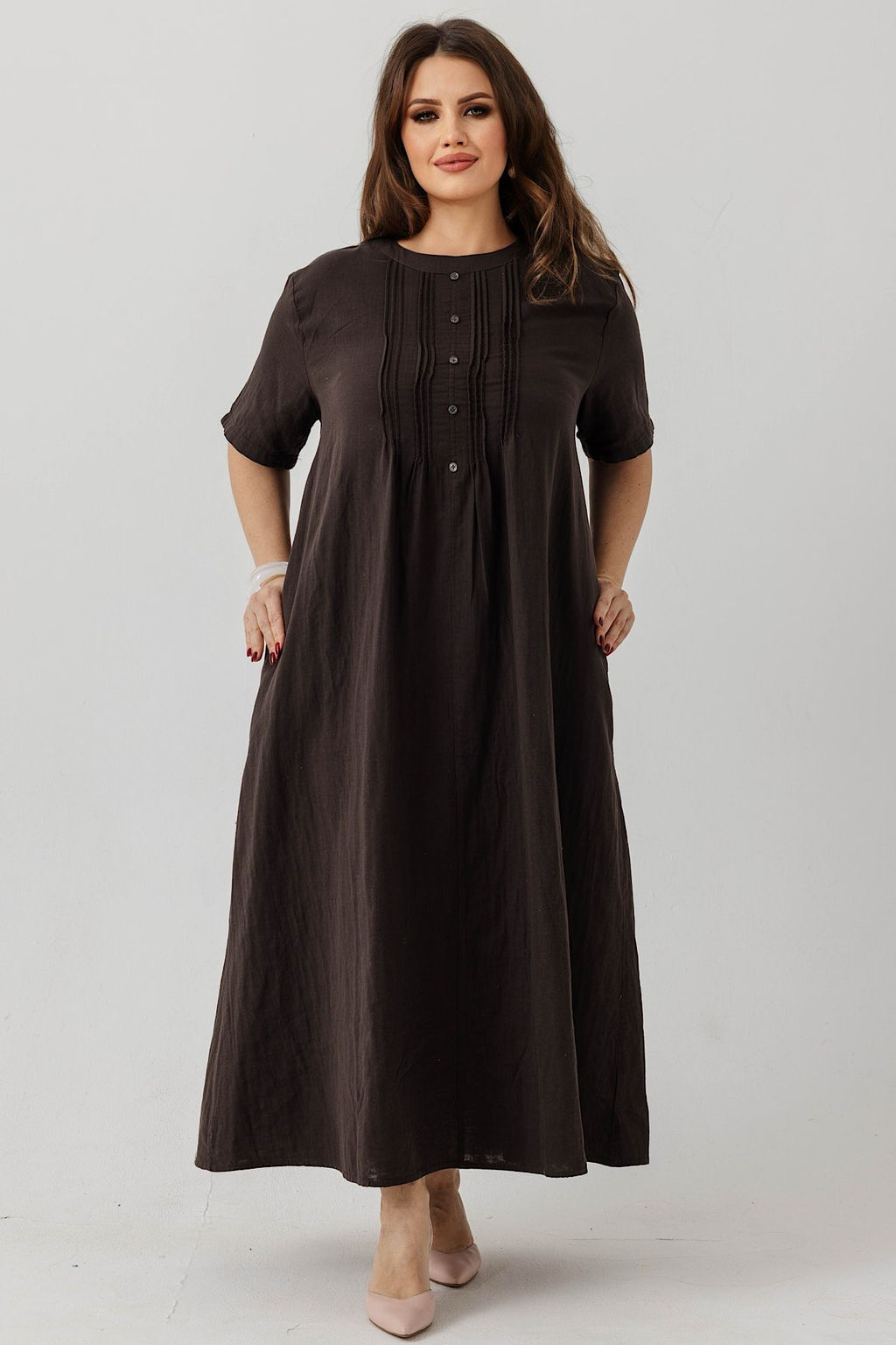 Платье 26002/02/Коричневый