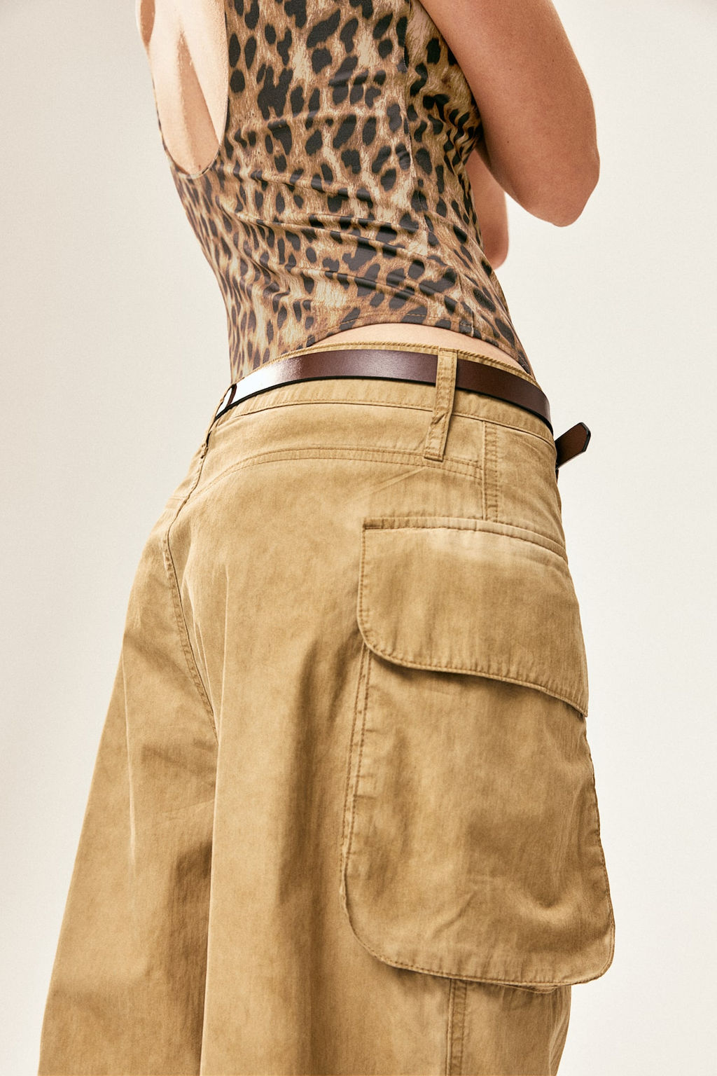 Pantalon cargo holgado - H&m фото 5