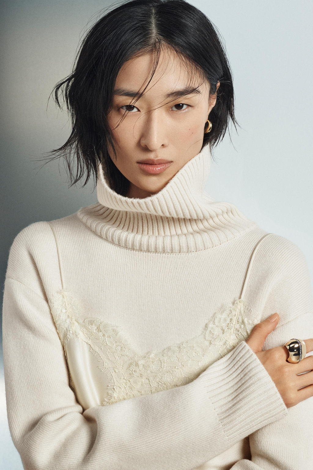 WOOL HIGH NECK JUMPER - Zara фото 7