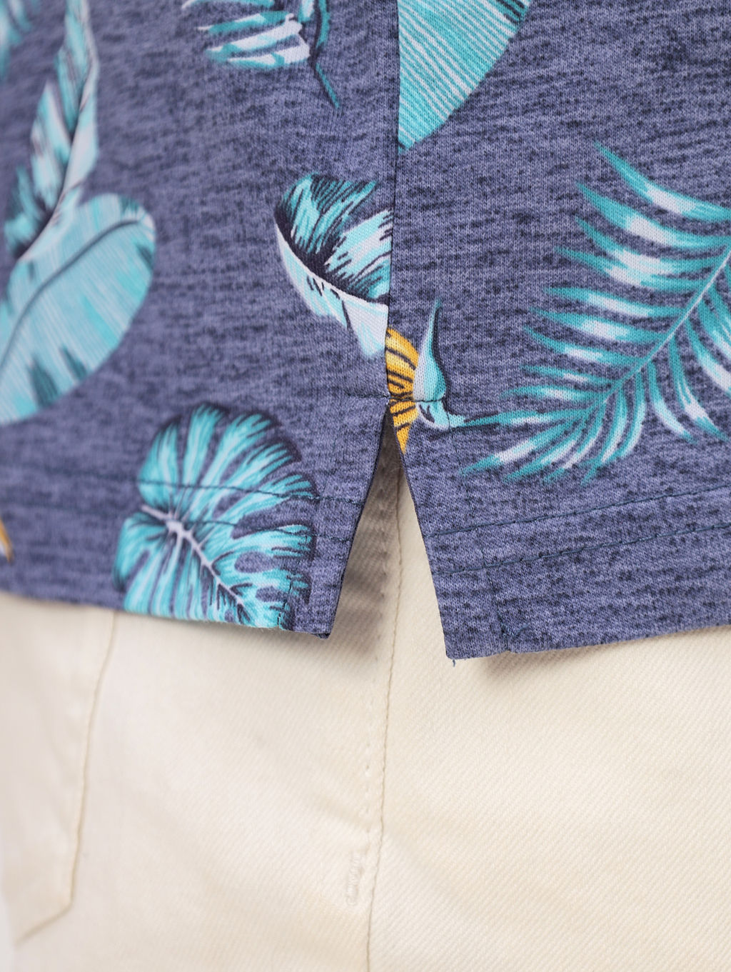 Джемпер мужской с воротником поло короткий рукав GREG G144-KP1246T-UT15 (голубой лист)  фото 2