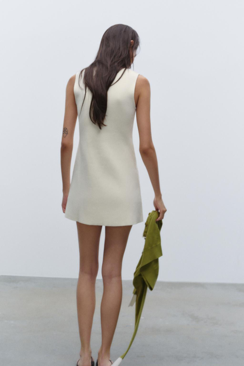 SHORT PLAIN KNIT DRESS - Zara фото 4