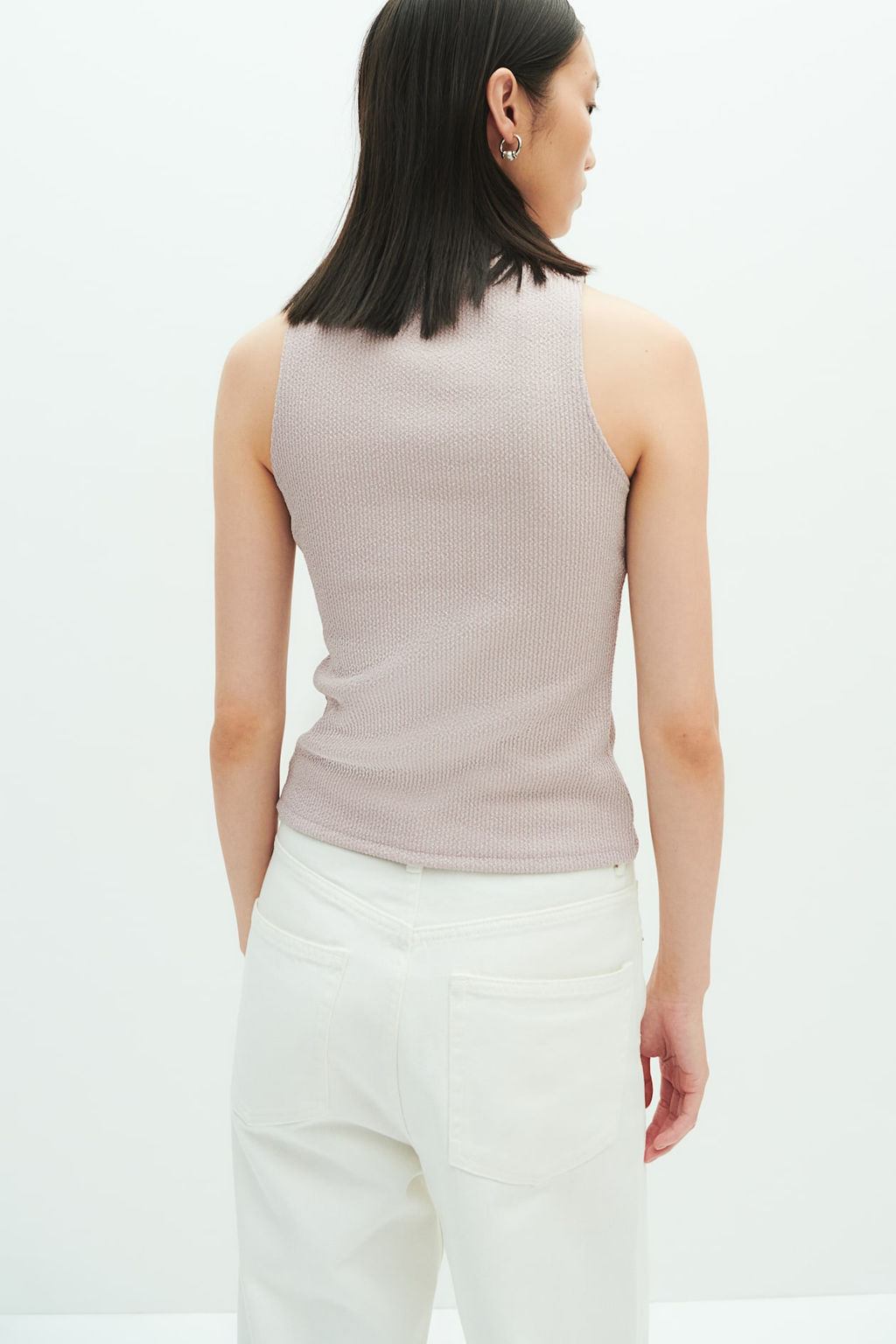 Top brillante con cuello perkins - H&m фото 5