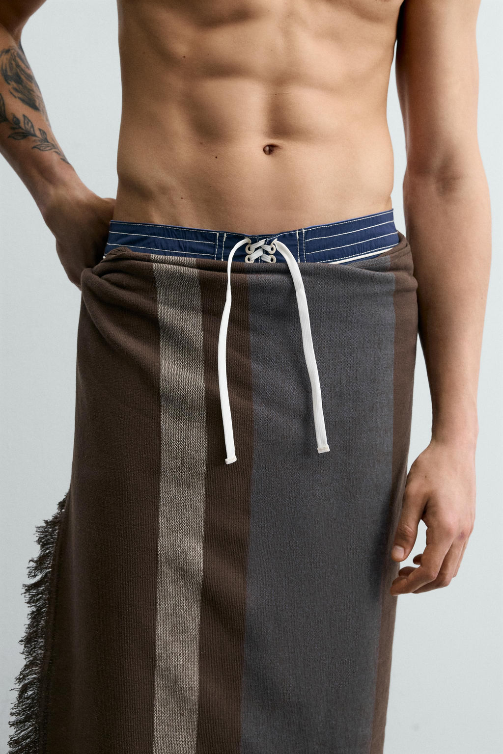 TOALLA PLAYA RAYAS / Marr?n - Zara фото 3