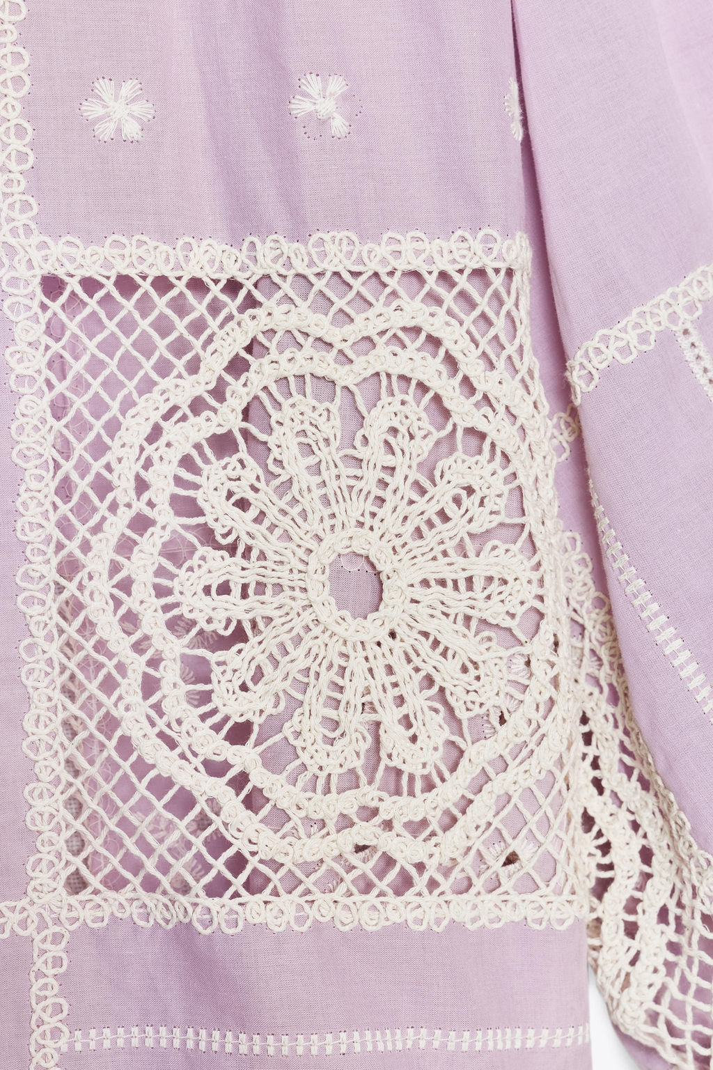 CONTRAST CROCHET SHIRT - Zara фото 14
