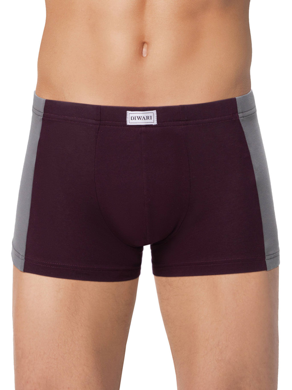DIWARI BASIC MEN MSH 3119 Трусы мужские (в коробке) dark bordo-grey