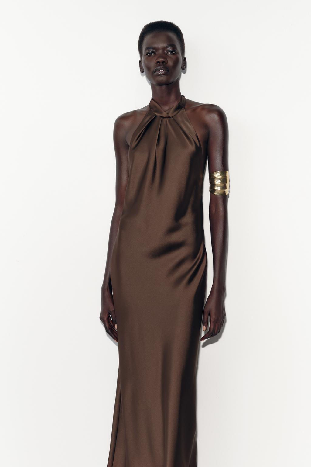 HALTER MIDI DRESS - Zara фото 27