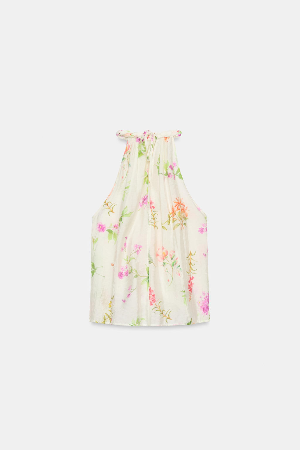 TOP HALTER ESTAMPADO FLORAL / Multicolor - Zara фото 8