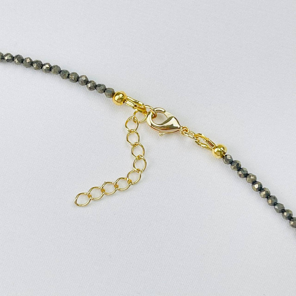 Чокер из Пирита и Жемчуга