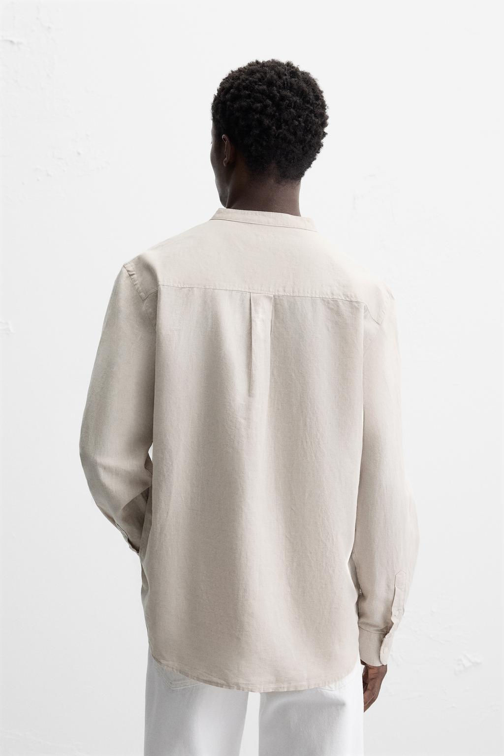COTTON - LINEN SHIRT - Zara фото 26