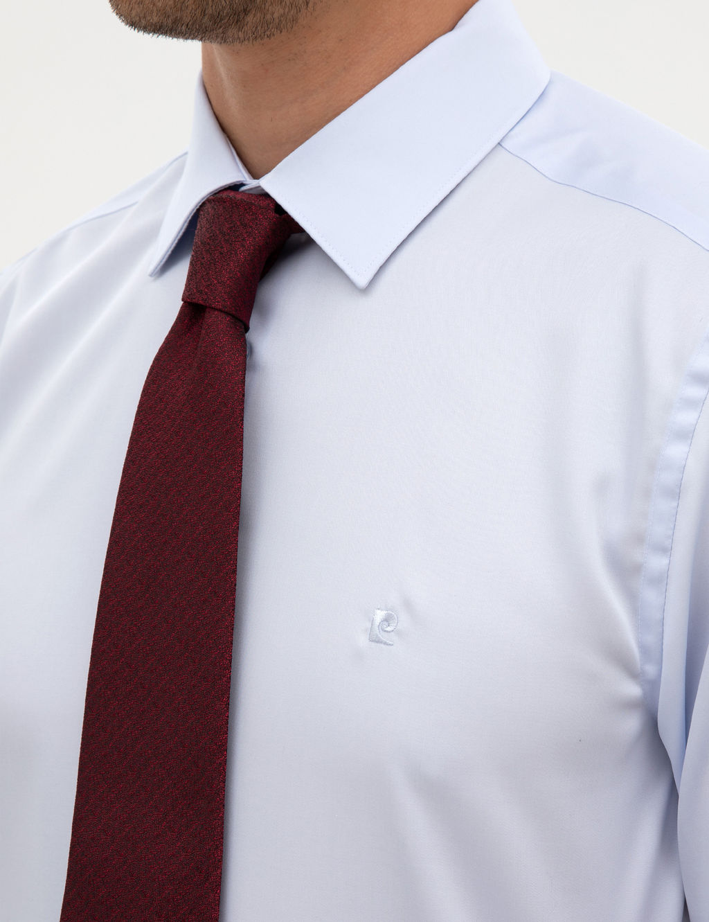 A__k Mavi Non Iron Kolay _t_lenebilir Slim Fit G_mlek