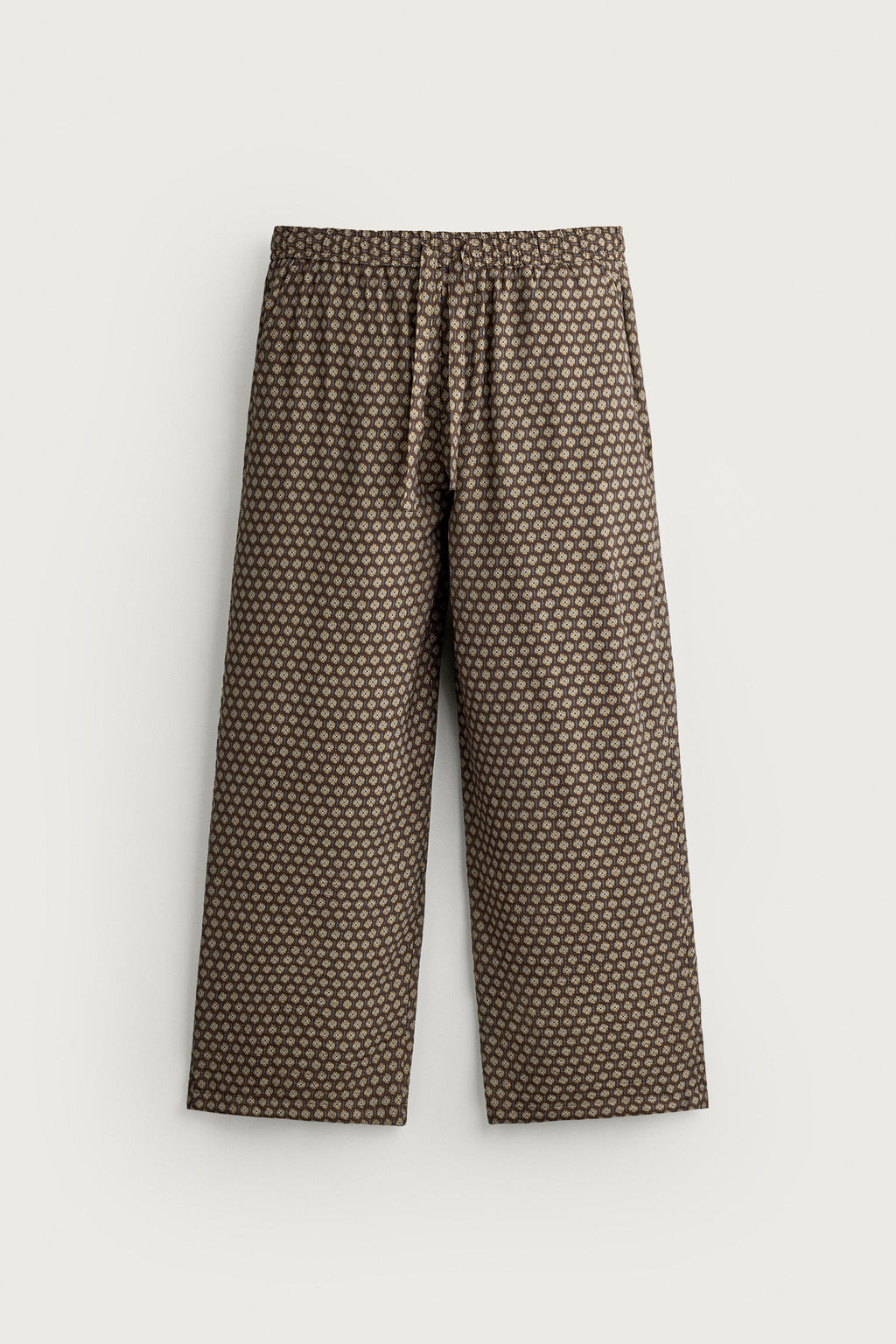 PANTAL?N CINTURA JOGGER ESTAMPADO / Marr?n - Zara фото 6
