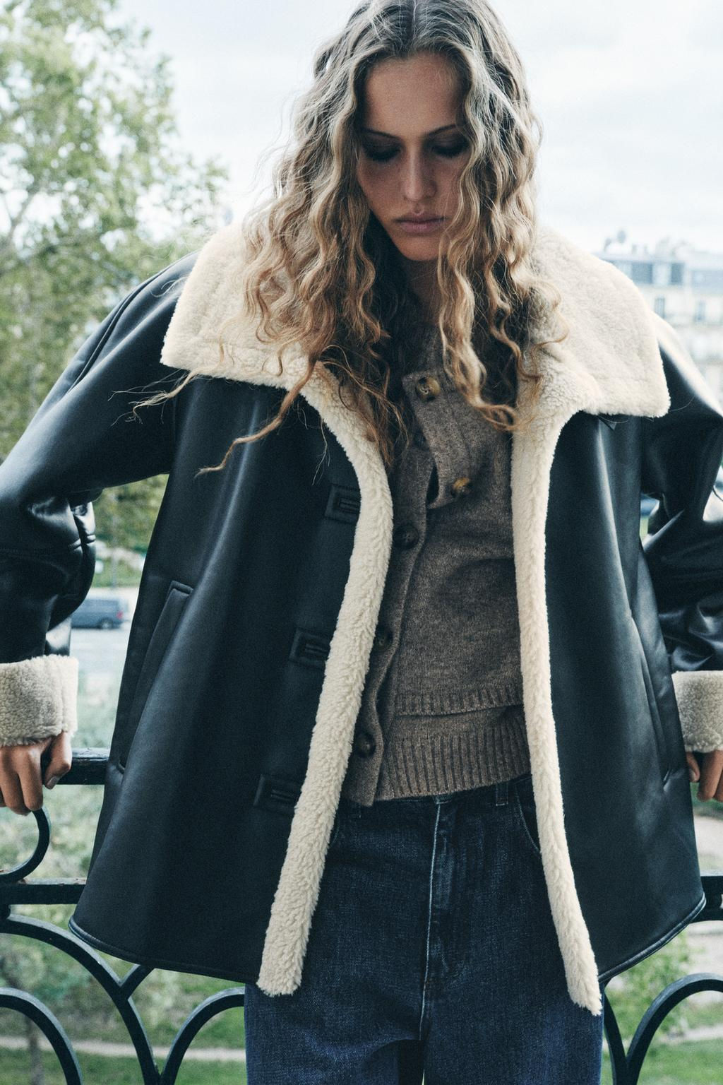 ZW COLLECTION DOUBLE-FACED JACKET - Zara фото 3