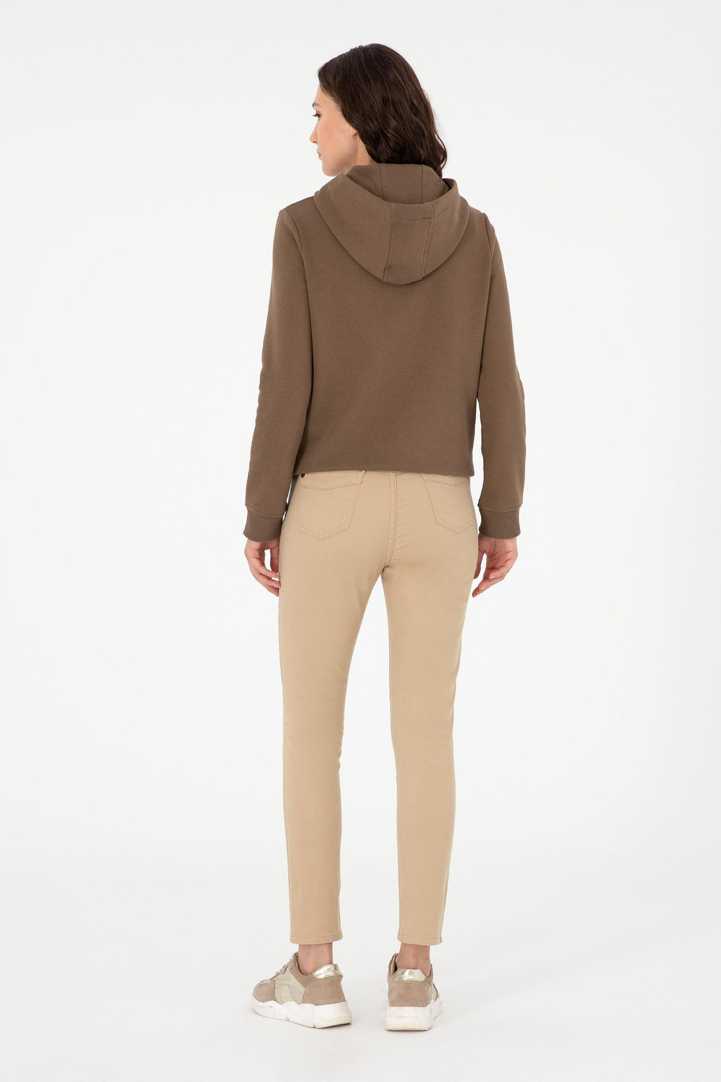 Женские брюки песочного цвета из парусины Неожиданная скидка в корзине - U.s. polo assn фото 4