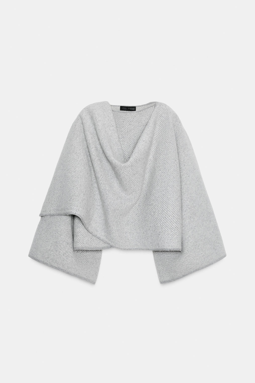 100% WOOL COAT WITH SCARF - Zara фото 5