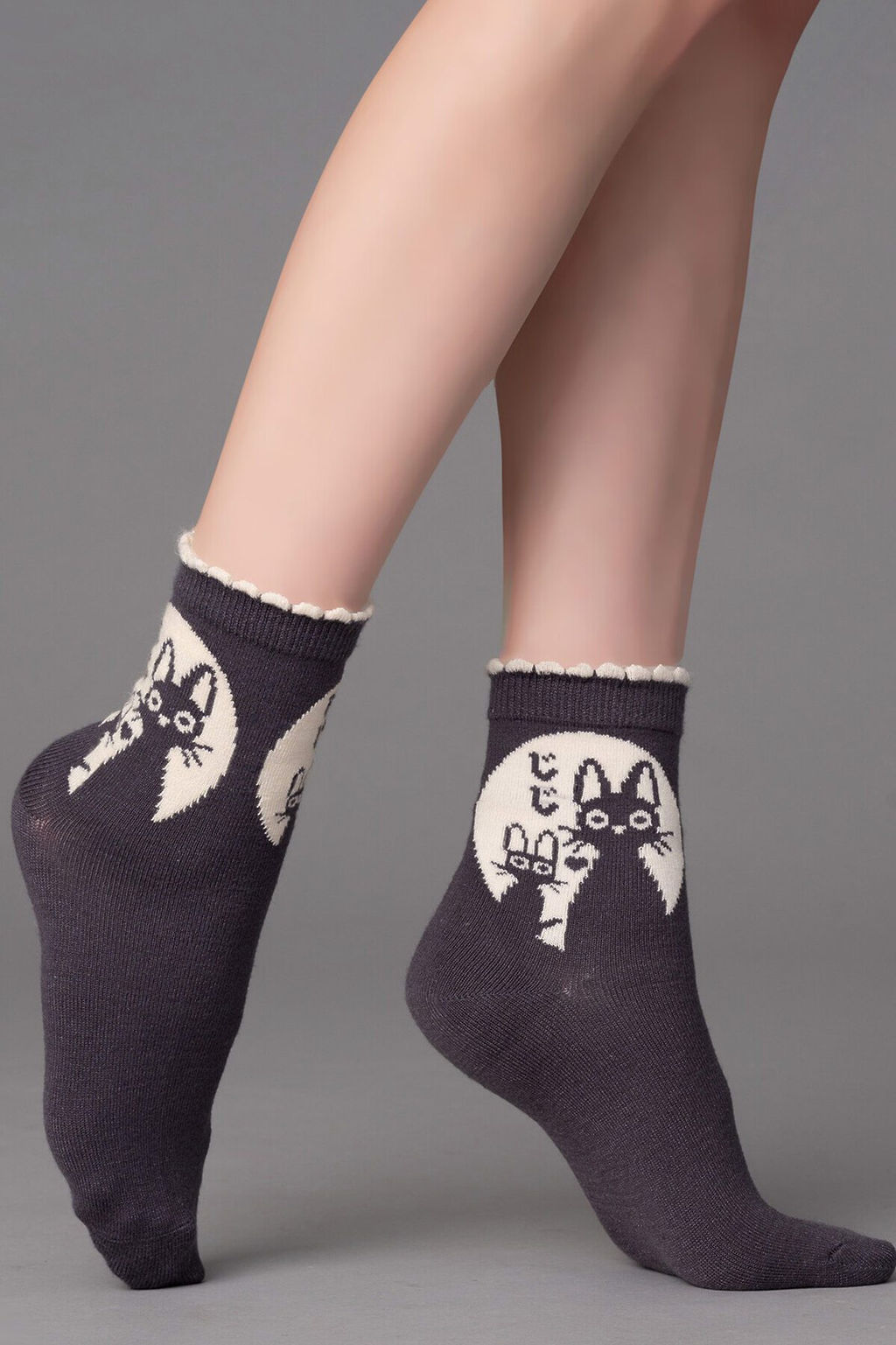 Носки GIULIA 959653 Арт WS3 WOOL CATS DARK GREY VAR A  фото 2