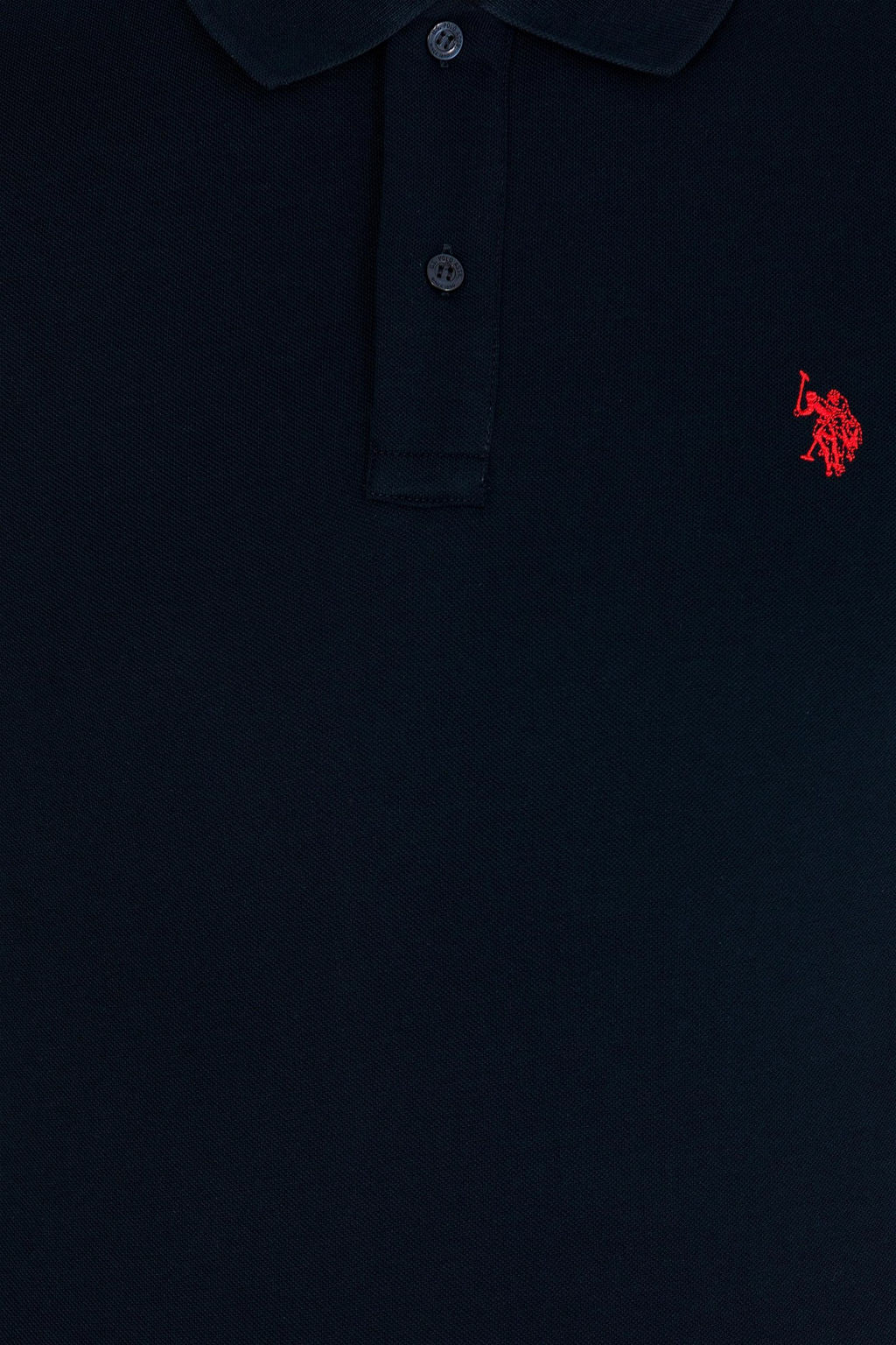 U. S. Polo Assn Мужская темно-синяя базовая футболка с воротником-поло - U.s. polo assn фото 12