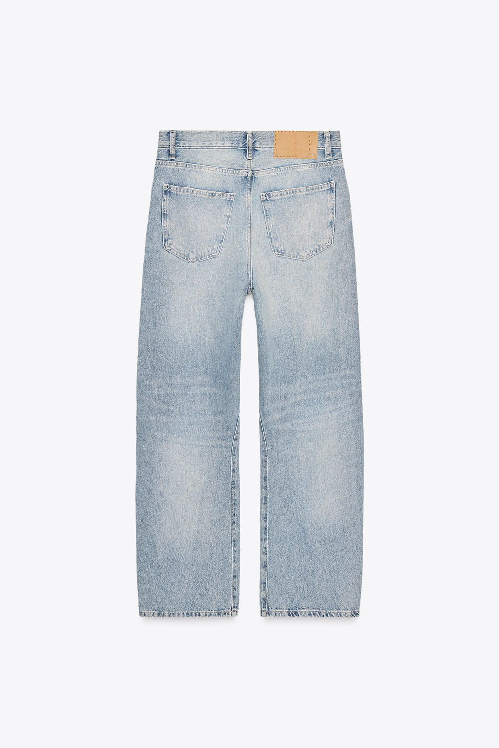 TRF OVERSIZED SHIFTED SEAM MID-WAIST JEANS - Zara фото 8