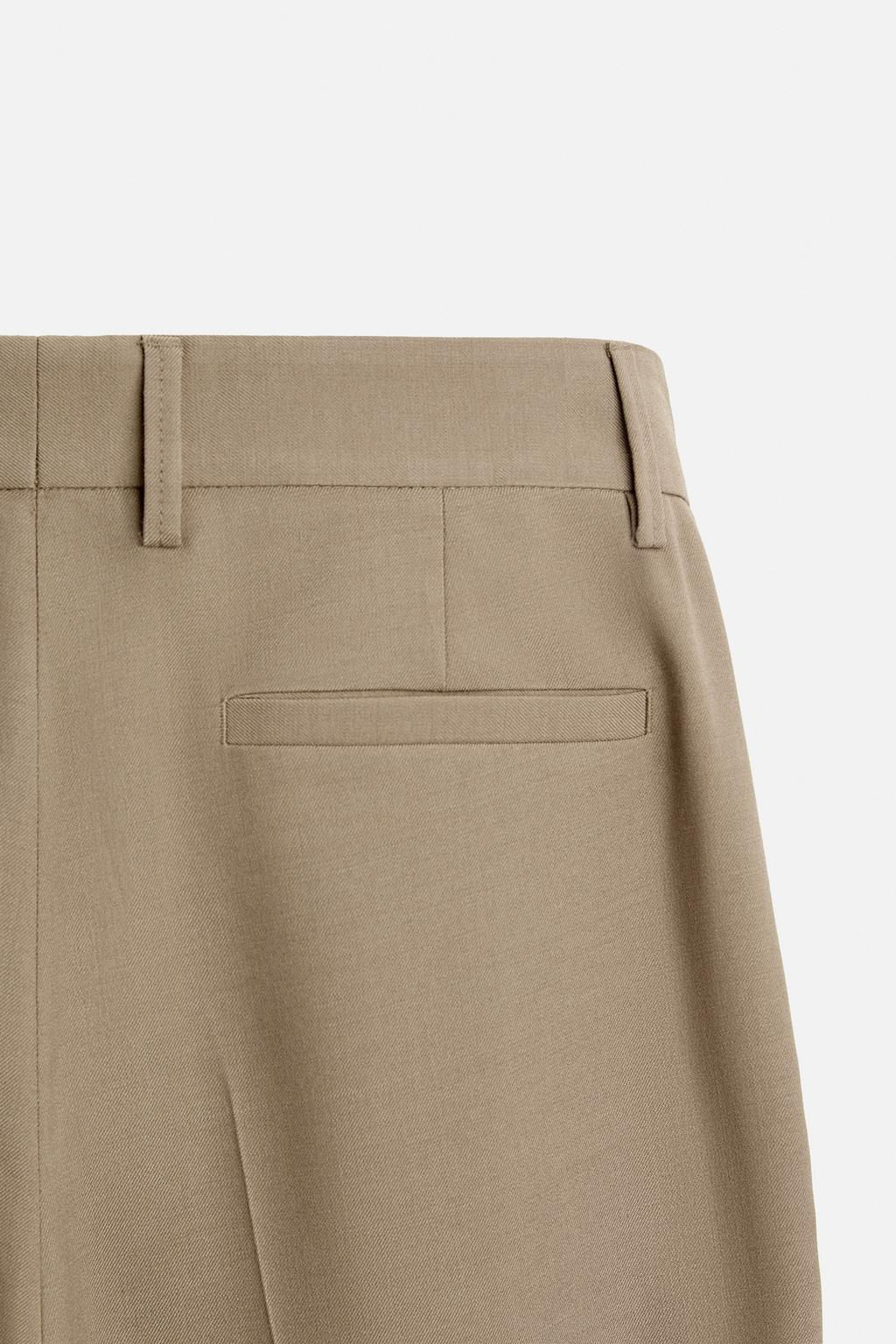 WOOL BLEND SUIT TROUSERS - Zara фото 9