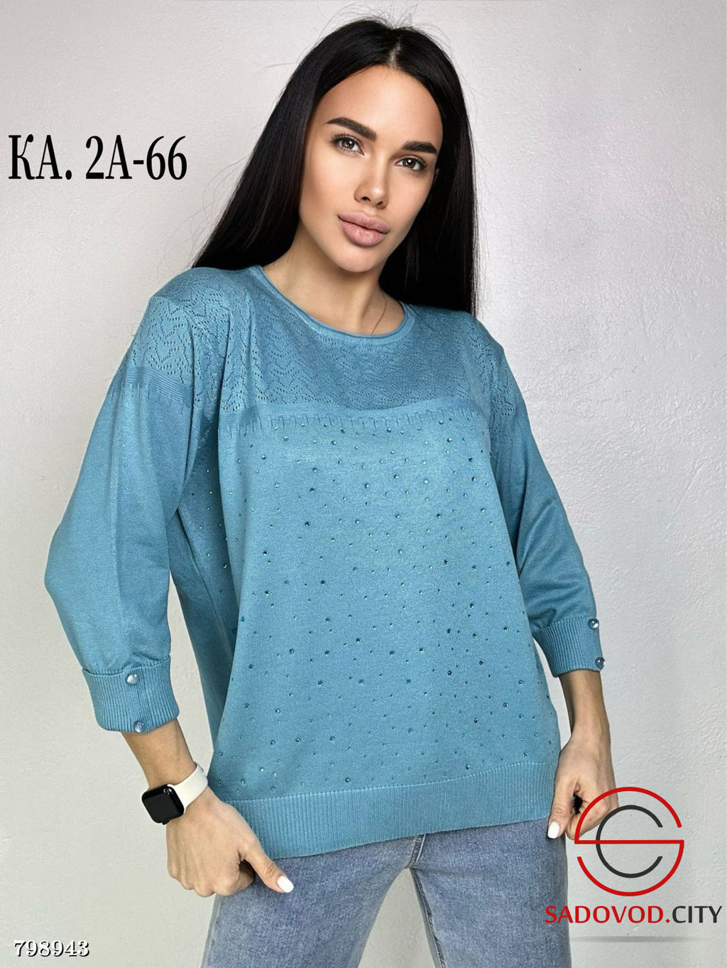 Кофта со стразами женская - Bruno фото 3