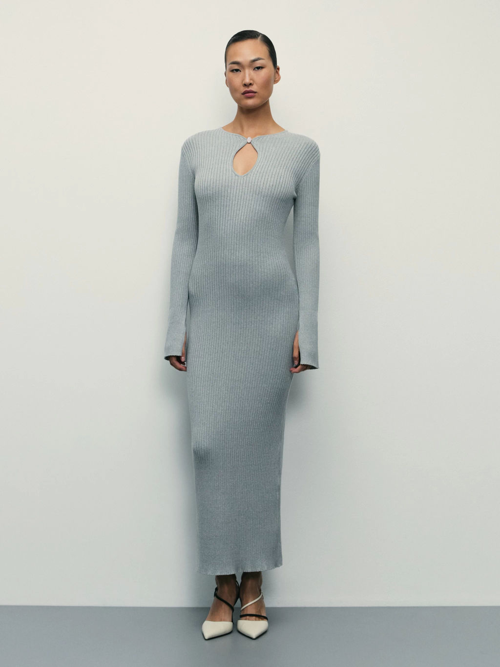 Платье миди с вискозой в составе / Zarina  фото 2