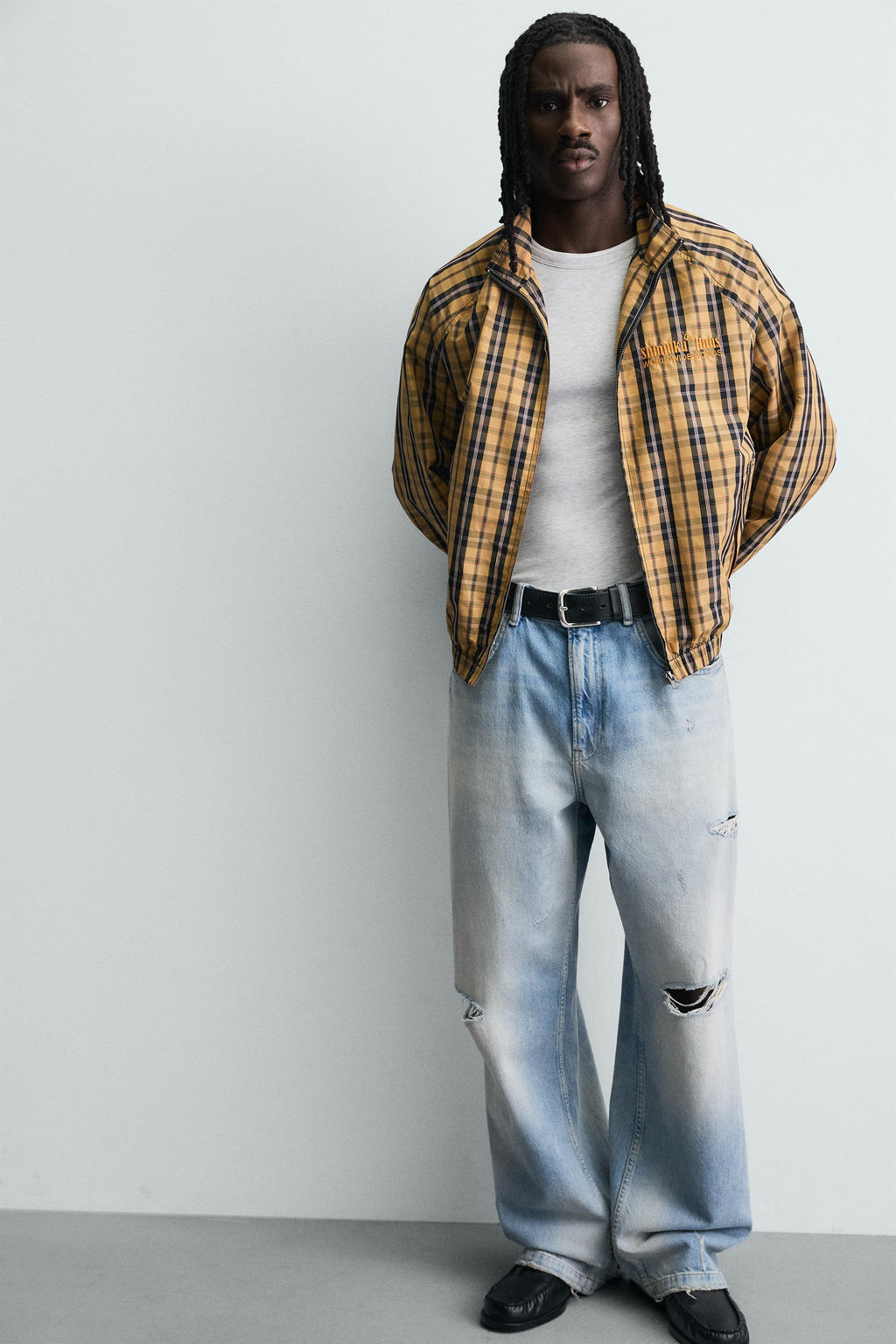 BOXY FIT CHECK TECHNICAL JACKET - Zara фото 6