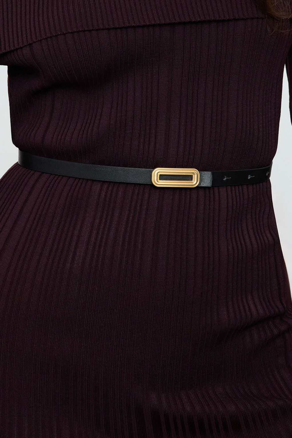 Siyah-Bordo Tokal? 2li Paket Deri Gorunumlu TWOAW25KE00009