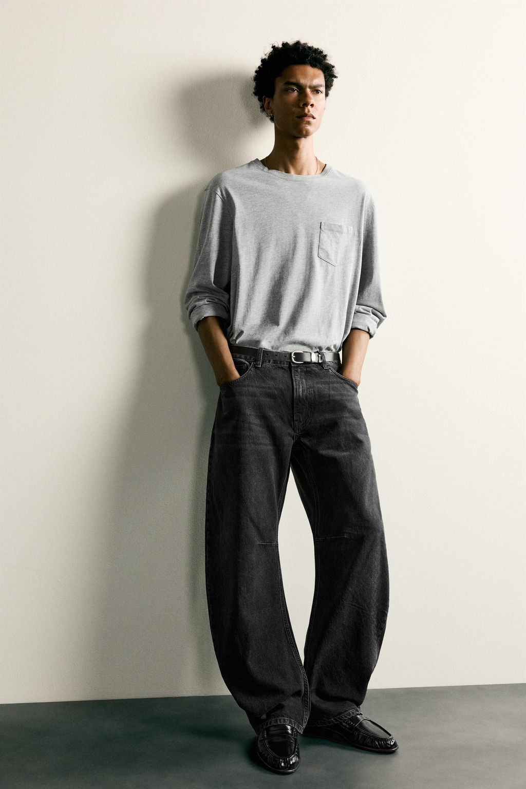 JEANS STRAIGHT BARREL FIT / Carb?n - Zara фото 6