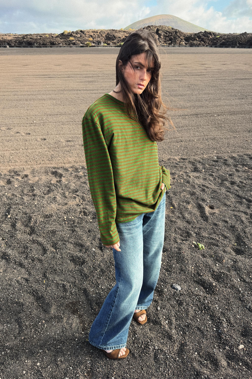 OVERSIZE STRIPED T-SHIRT - Zara фото 7