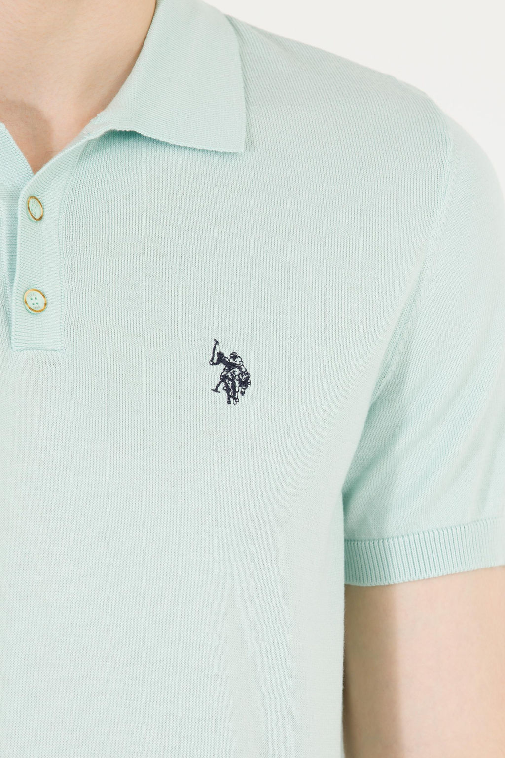 U. S. Polo Assn Мужской трикотажный свитер с воротником-поло - U.s. polo assn фото 7