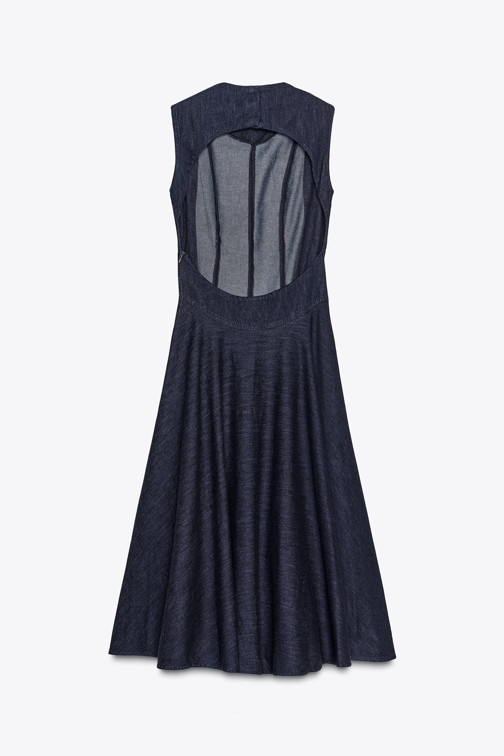 ZW COLLECTION DENIM MIDI DRESS - Zara фото 15