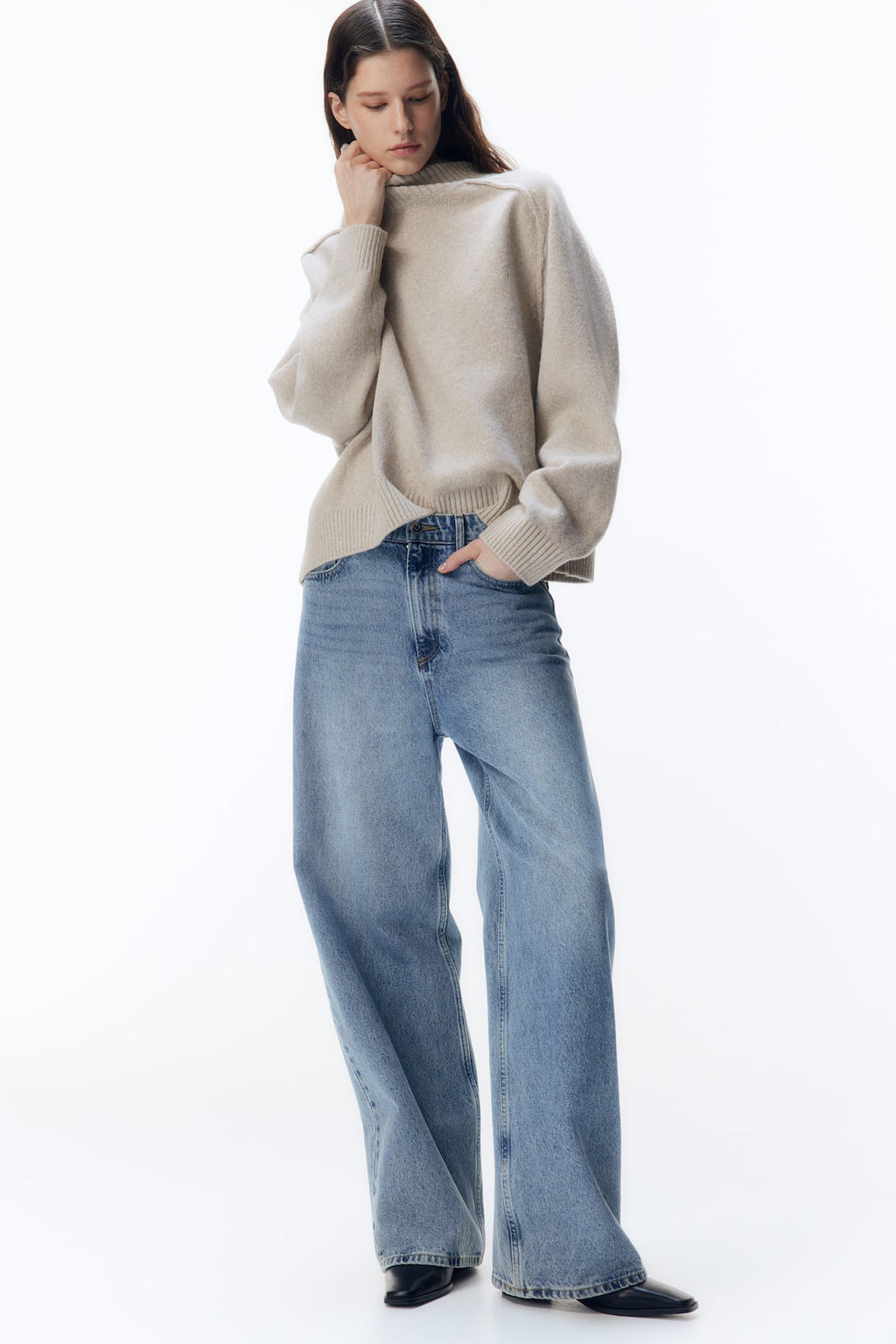 Jersey con cuello perkins - H&m фото 3