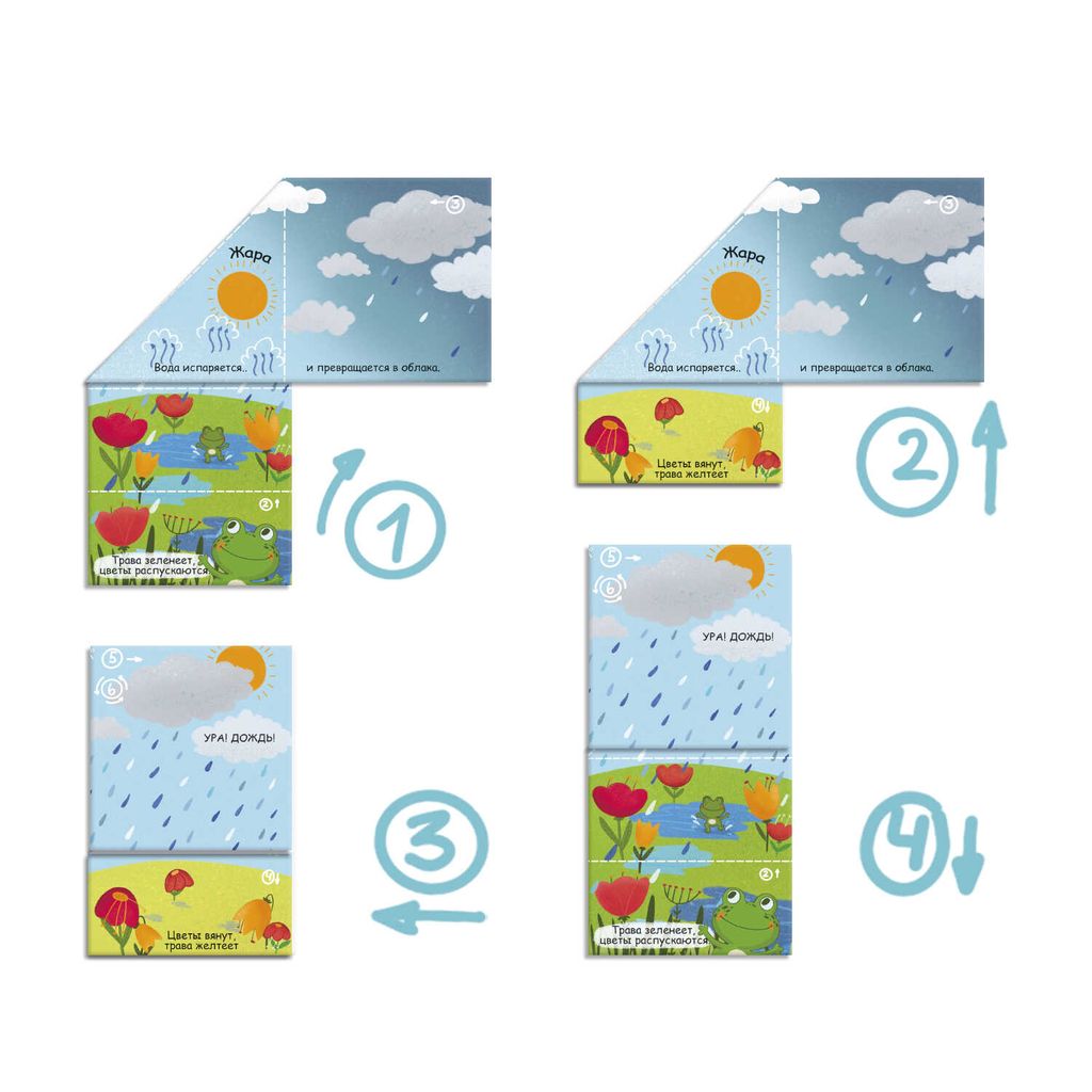 Цена за 2 шт. Книжка-картинка для детей. Серия Складные истории арт. 58104 КАК ВСЁ УСТРОЕНО - Феникс+ фото 2