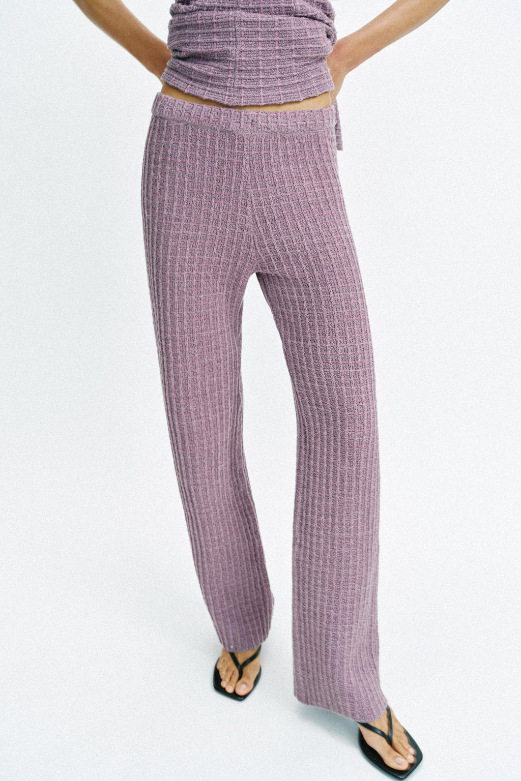 PANTAL?N STRETCH ESTRUCTURA / Morado