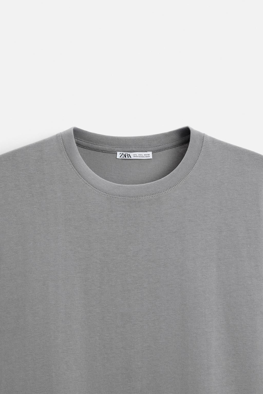 BASIC MEDIUM WEIGHT T-SHIRT - Zara фото 41