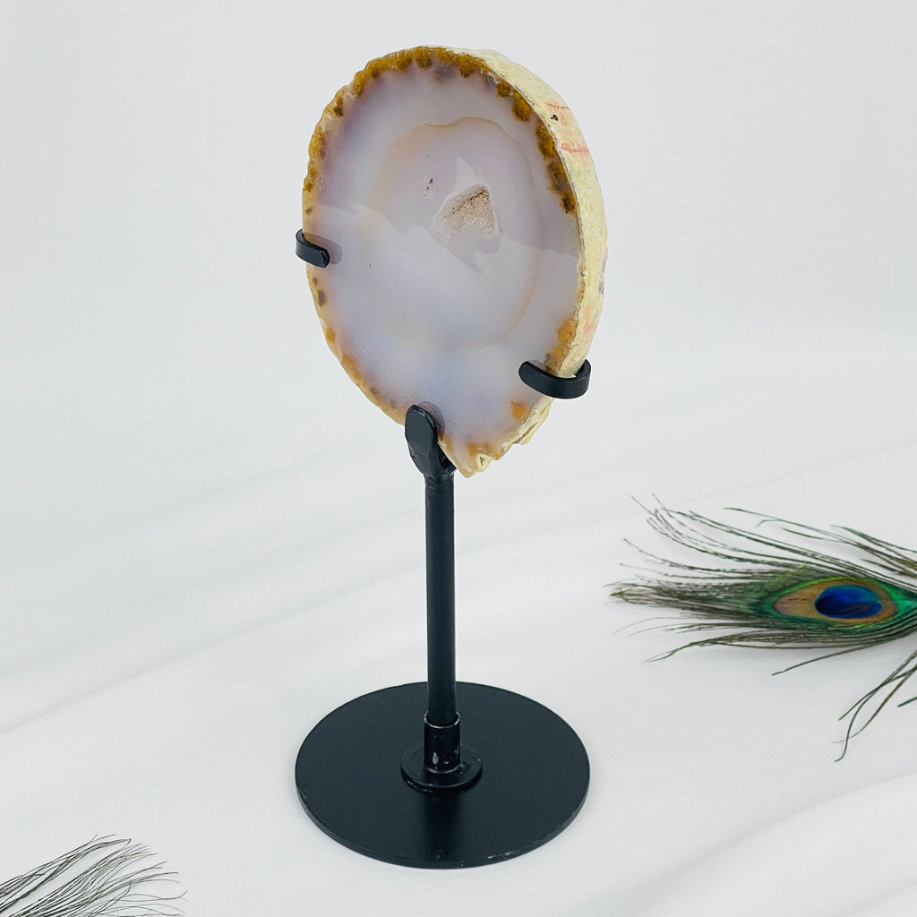 Срез Агата на подставке - Радуга самоцветов фото 3