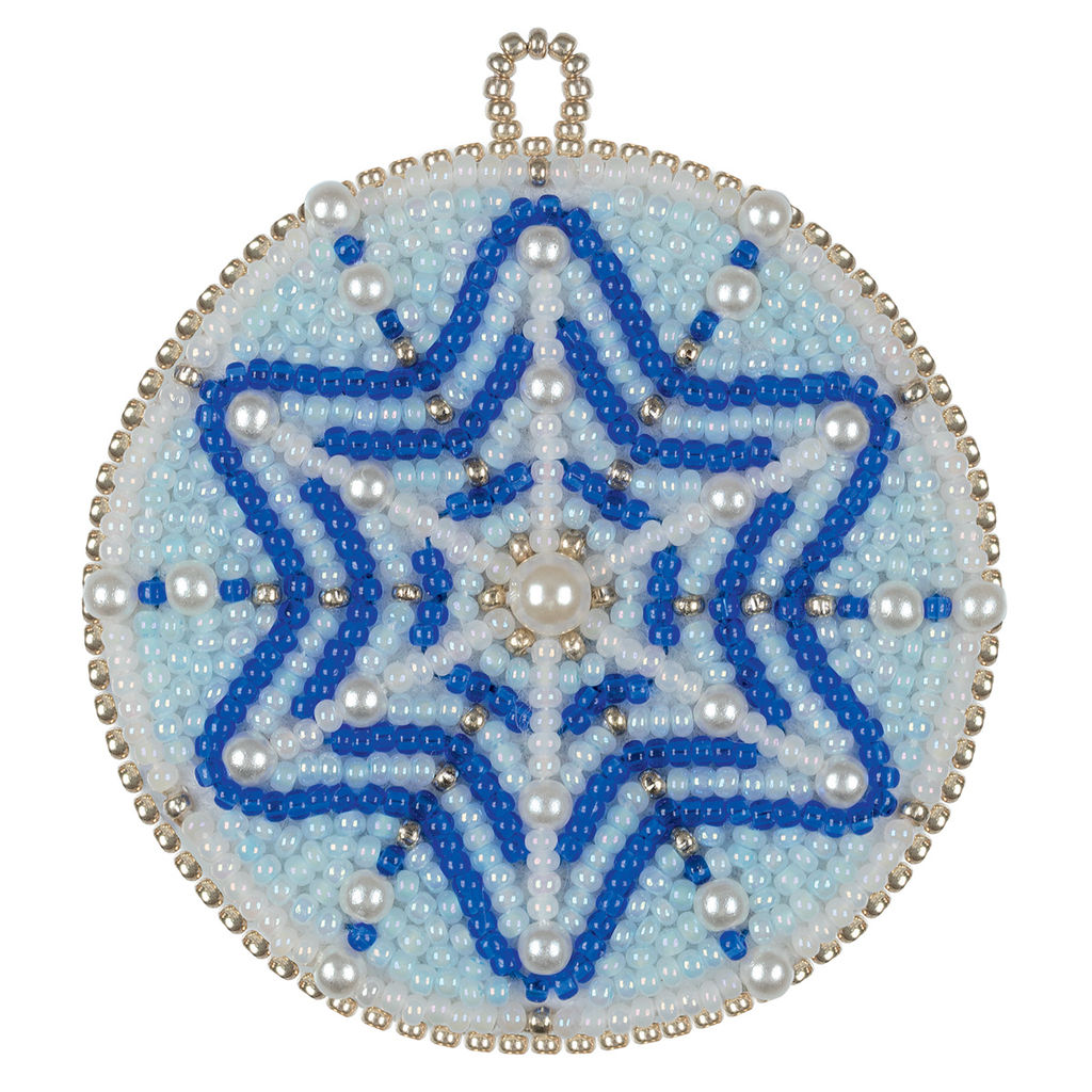 Klart набор для вышивания 10-902 Новогодняя игрушка. Снежинка 6.5 х 7 см