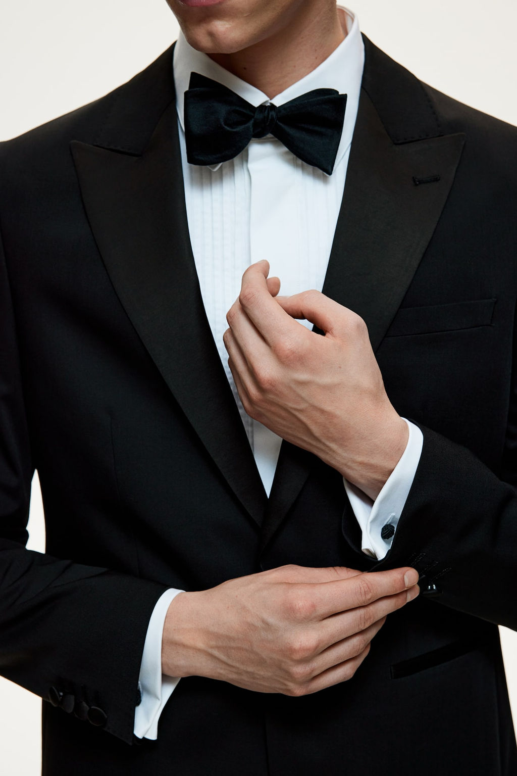 Americana de esmoquin en mezcla de lana Slim Fit - H&m фото 5