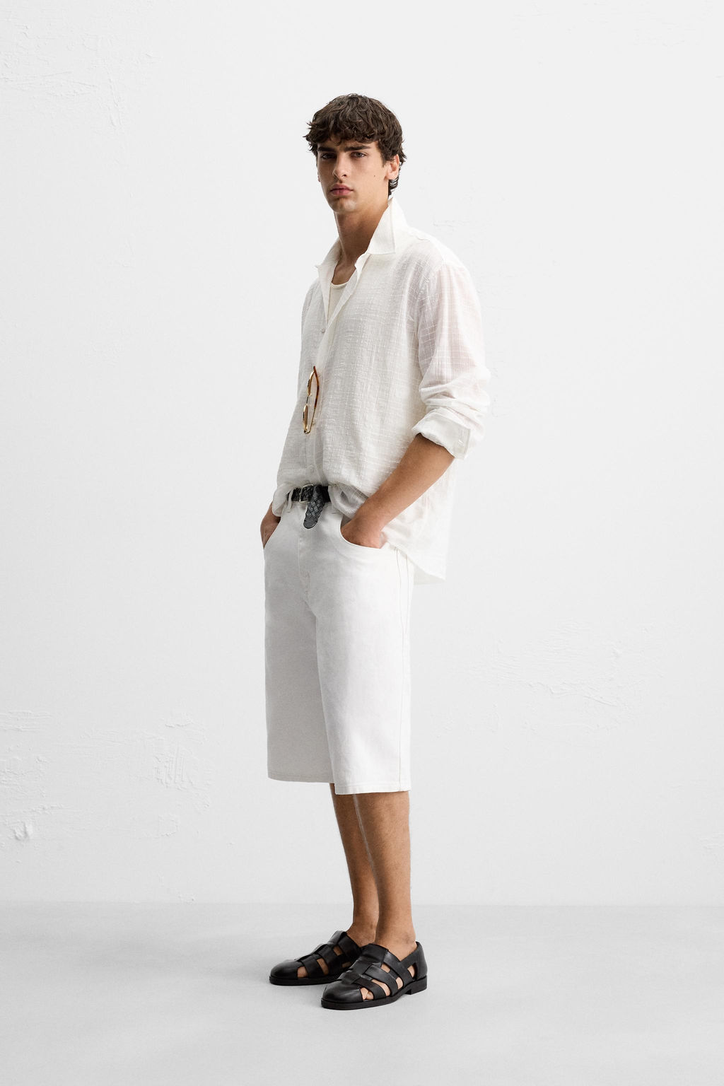 CHECK JACQUARD SHIRT - Zara фото 4